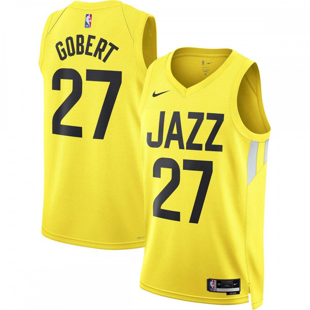 Rudy Gobert Utah Jazz Unisex 2022/23 Swingman Jersey - Icon Edition - Gold-Pro Kit Vault | Brand New 26/27 Sports Jerseys